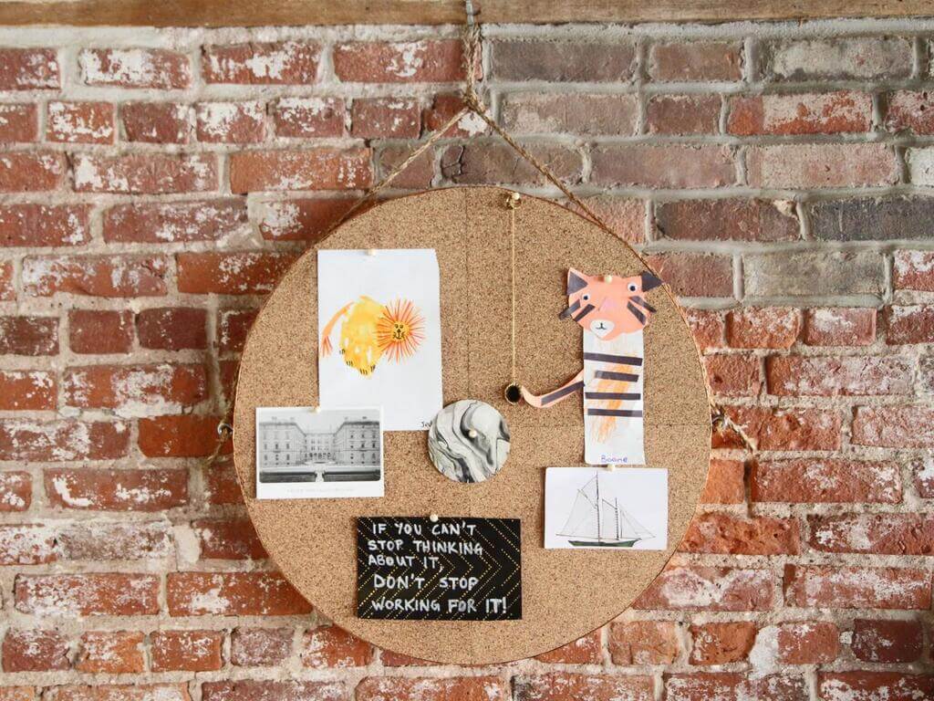 Round Cork Boards for Wall Organizers