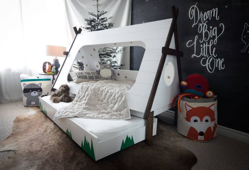 DIY Toddler Teepee Bed 