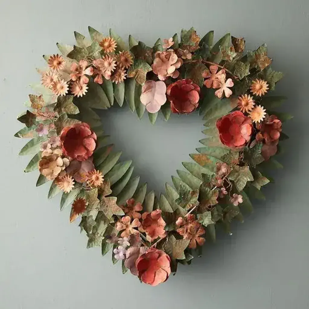 valentine's day wreath DIY