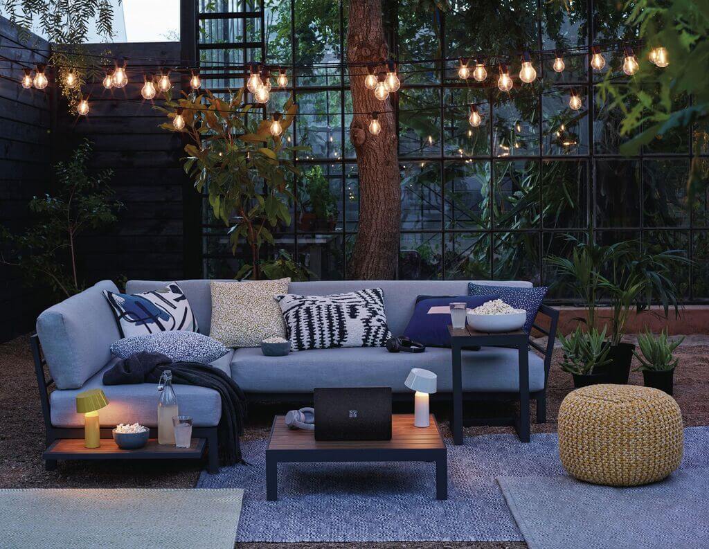 The Lighting Effect in contemporary garden