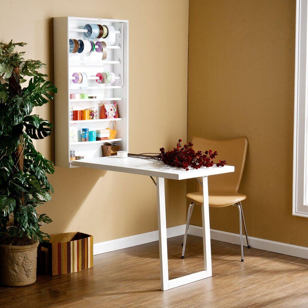 Folding Craft Table with Storage