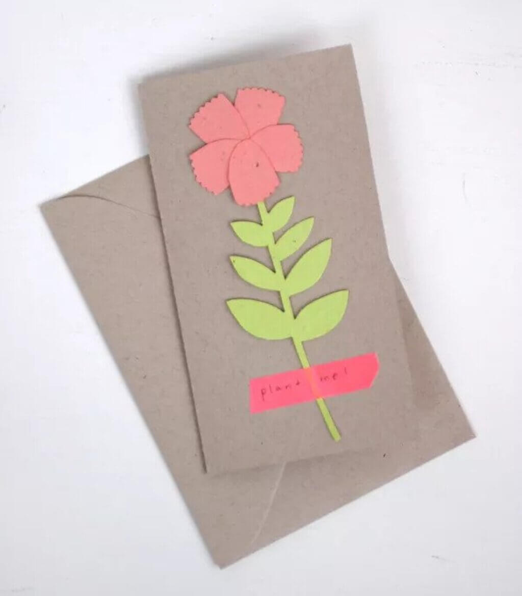 Flower Card With Flower Seeds