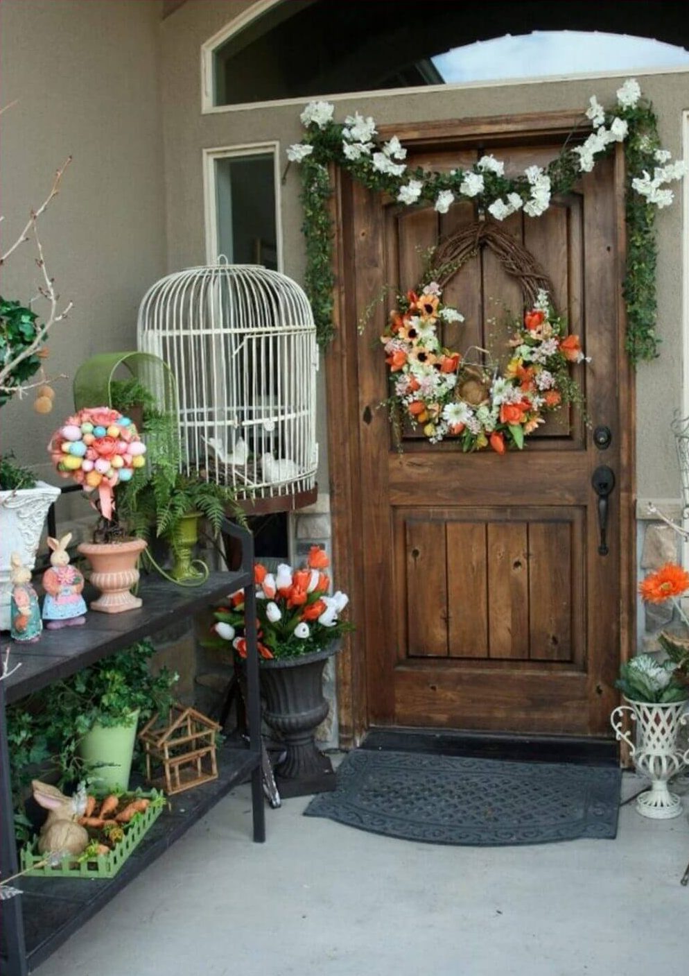 Flower Porch Decorations outdoor easter decorations