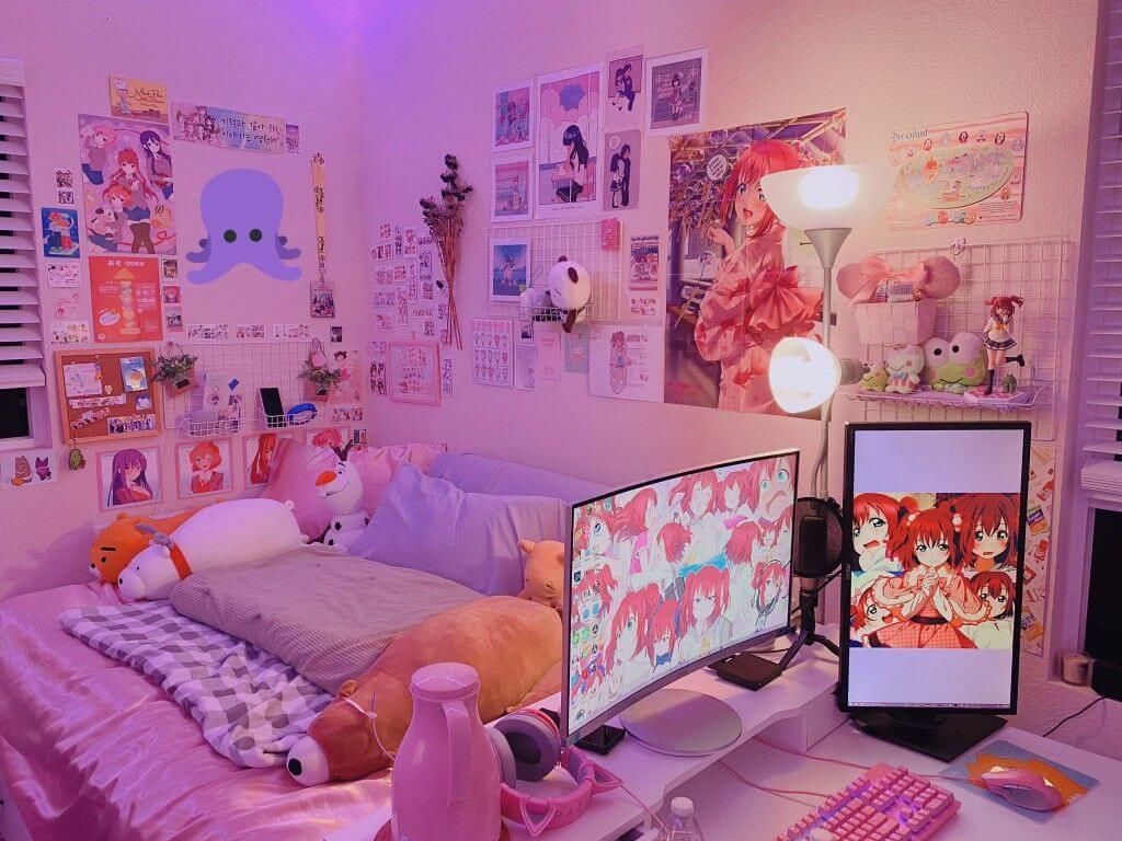 anime bedroom background