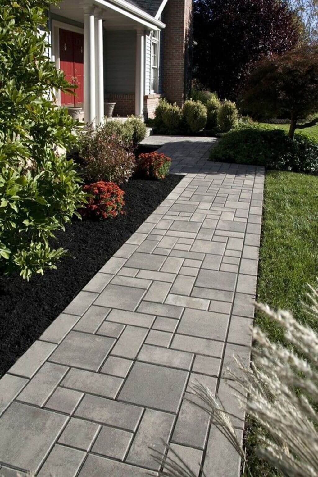 Pathway Design cheap patio paver ideas