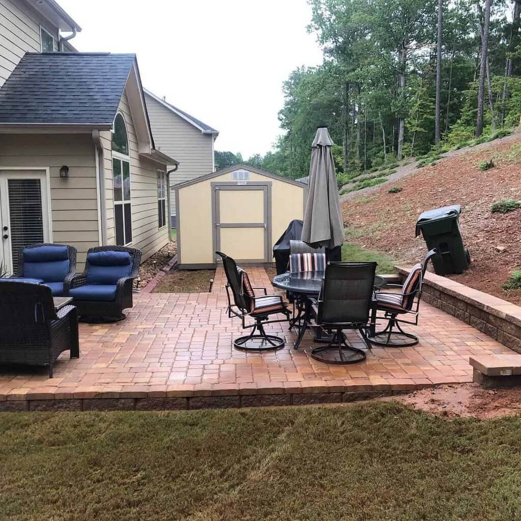 front porch patio paver ideas