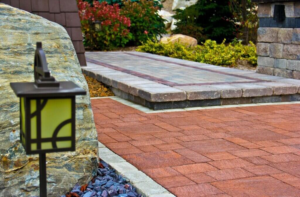 Warm Bricks cheap patio paver ideas