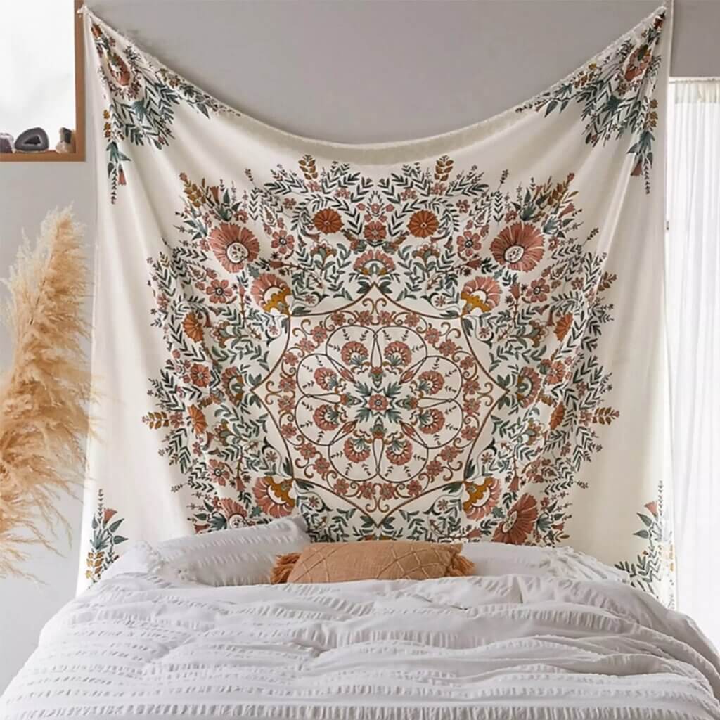 Bohemian Tapestry Aesthetic Room Inspiration