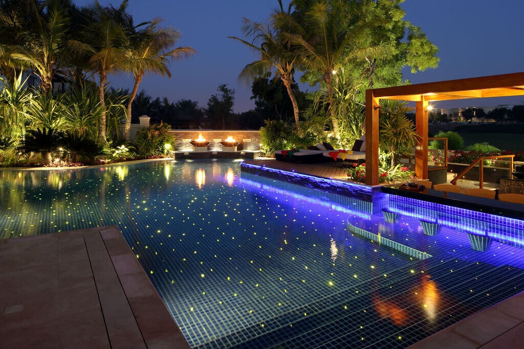 Underwater LED Pool Lighting: Efficient and Stylish Pool Landscaping Ideas