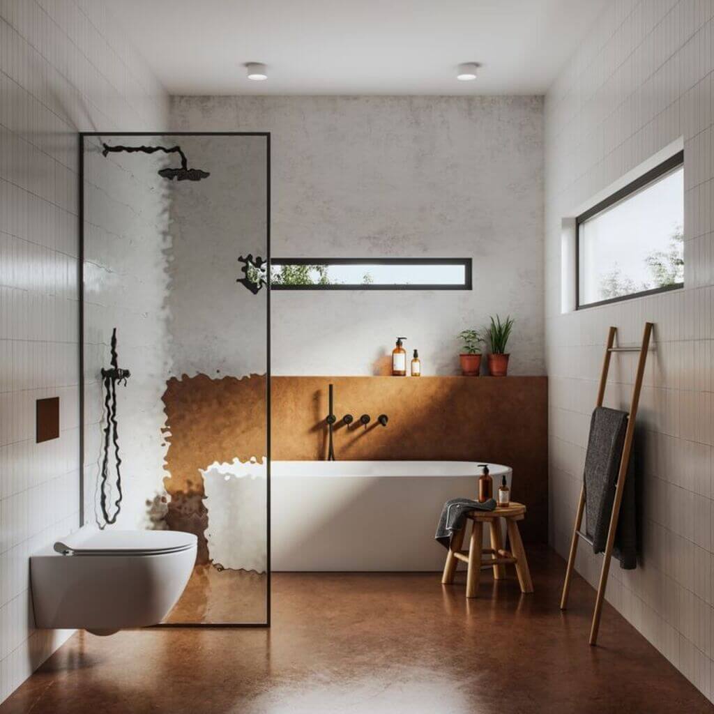 Ash Gray Modern Bathroom Trends 