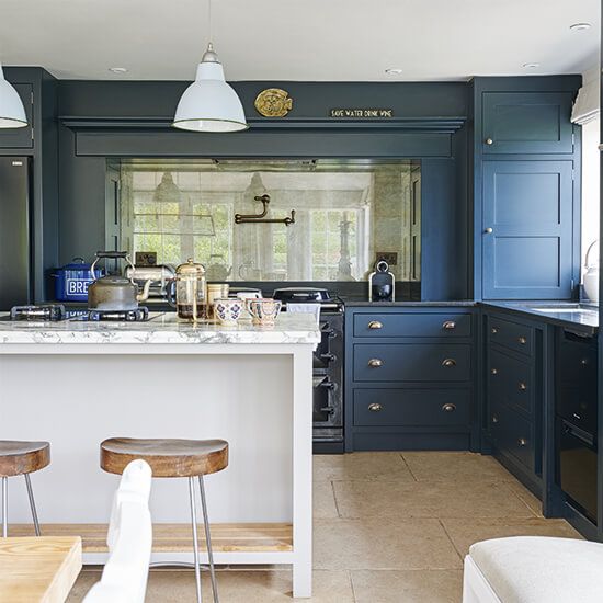 Go Bold with Blue Kitchen Cabinets