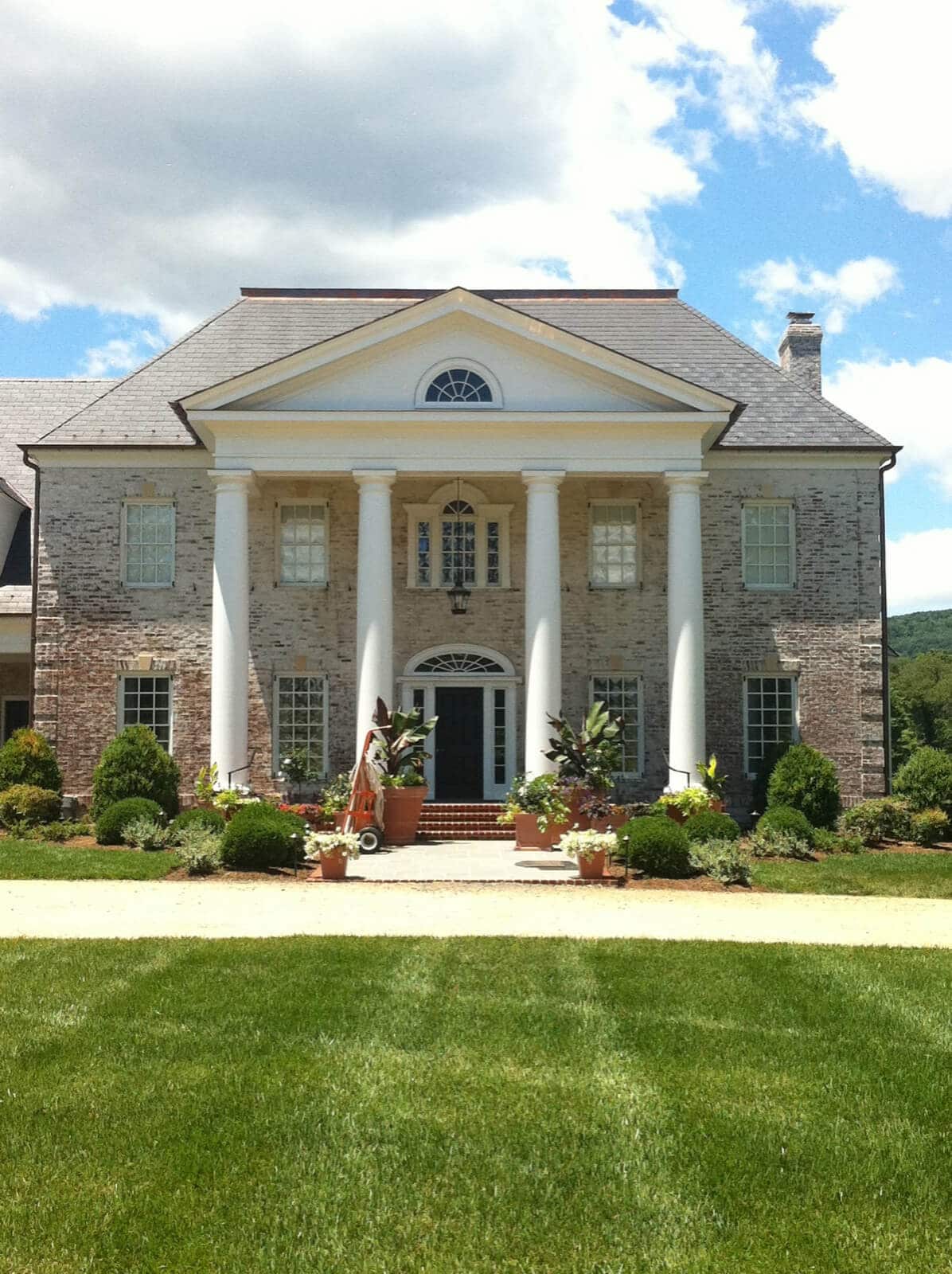 Two-Story Columns on a Brick Traditional