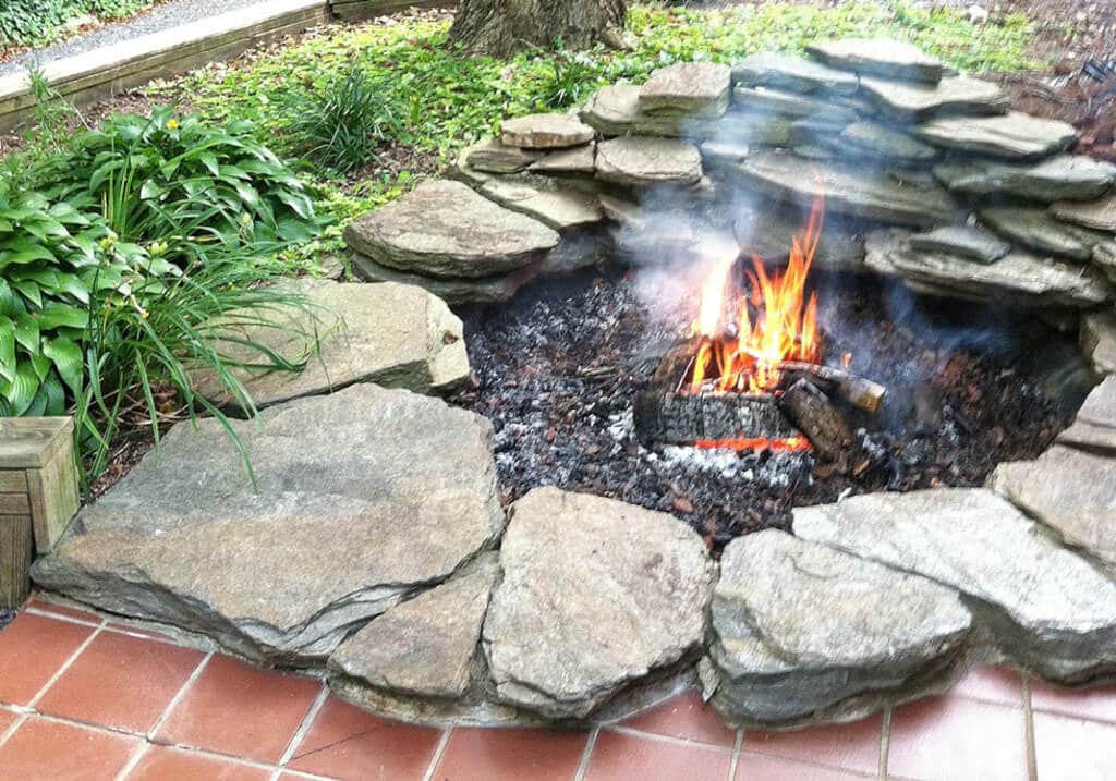 Make A Fire Pit Out Of A Small Koi Pond