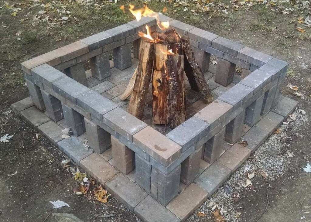 Mix-Match DIY Fire Pit Idea 