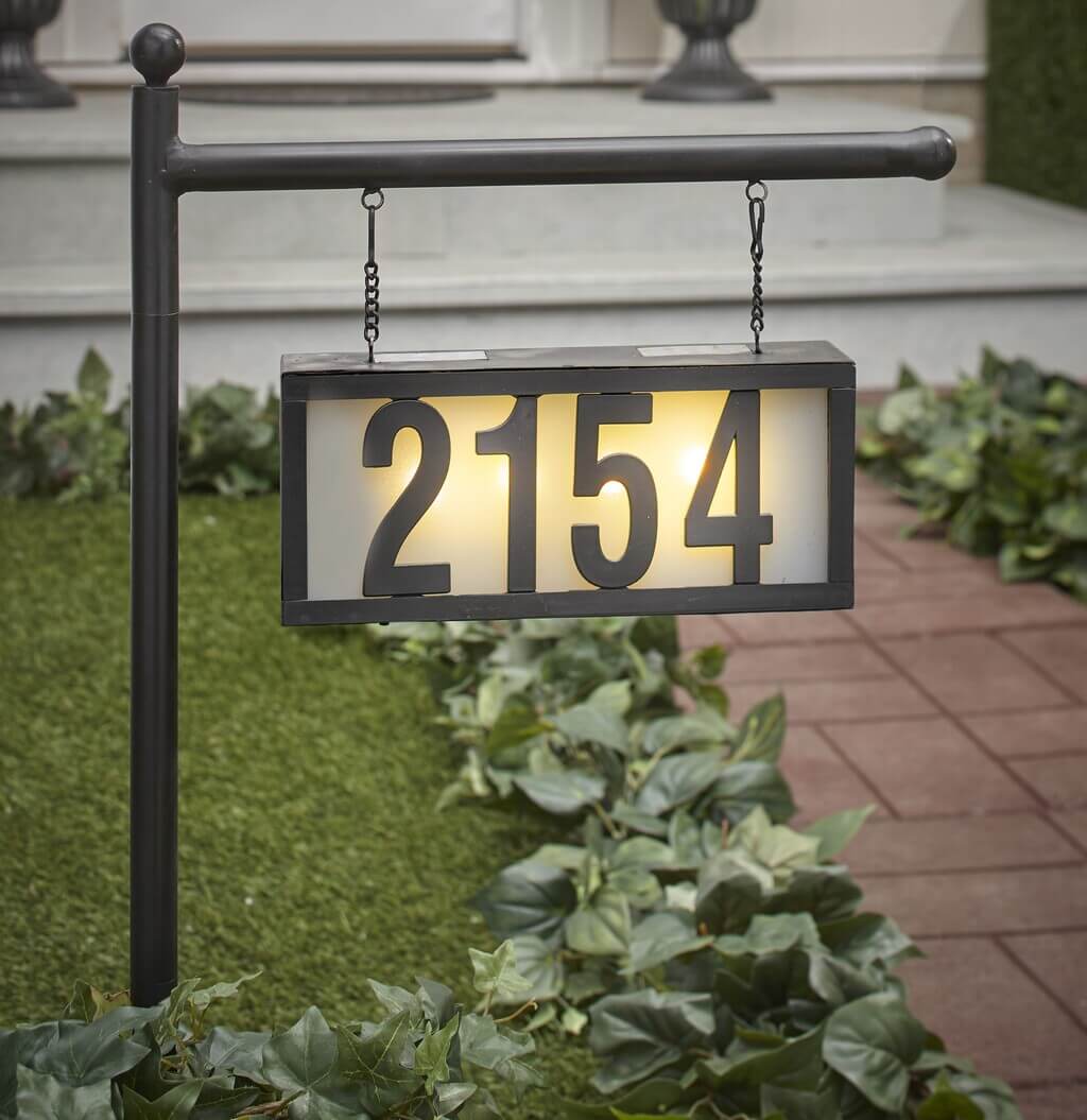 house number signs for yard