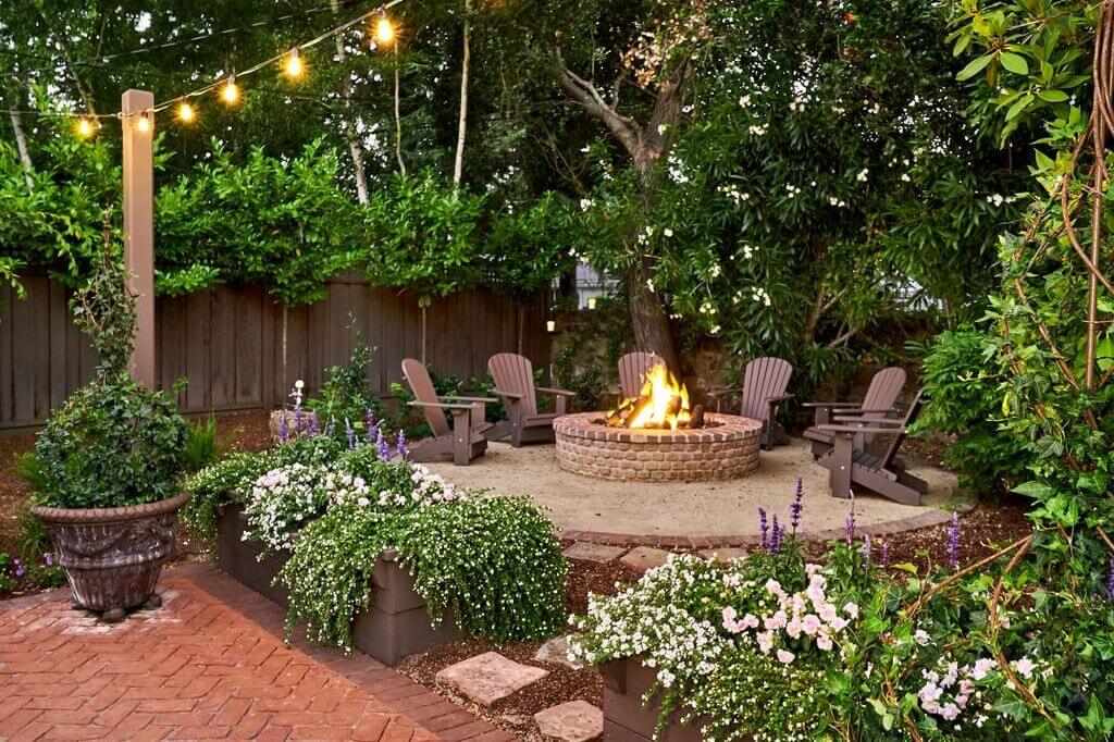 Fire Pit with Patio Space