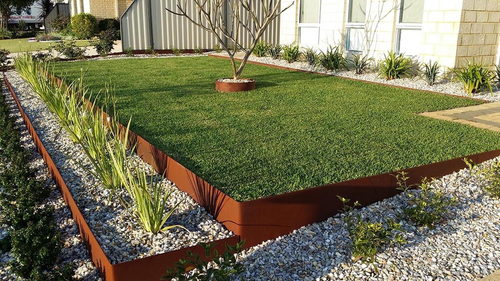 Corten Grass edging ideas