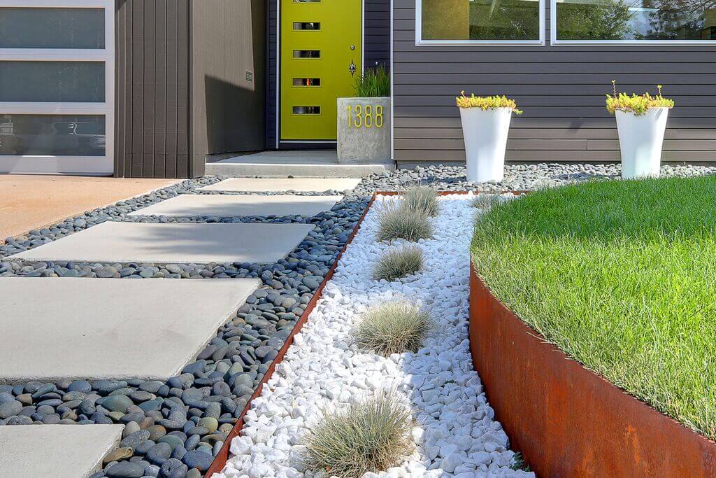 modern garden edging ideas