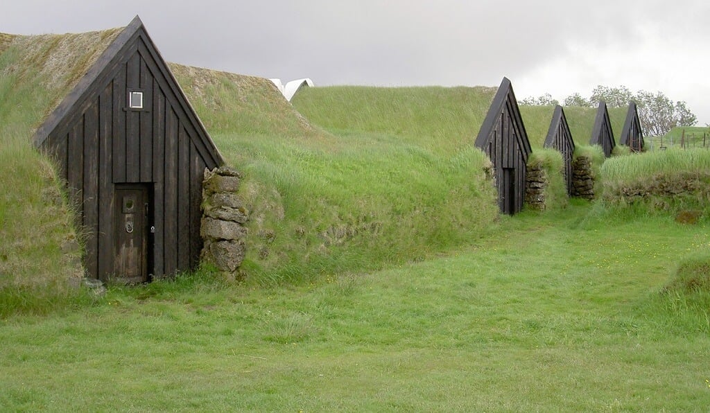 Casas protegidas pela terra, Islândia