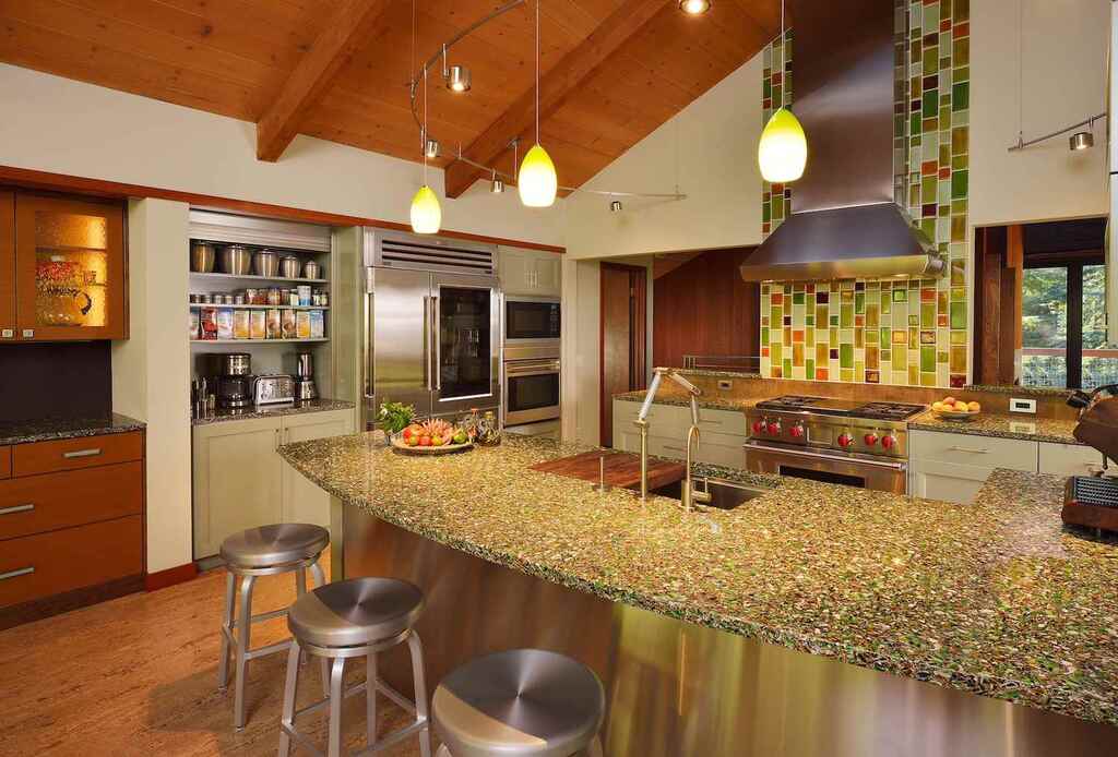 Recycled Glass Countertops Cost Vs. Quartz Cost