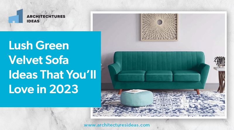 Green Velvet Sofa
