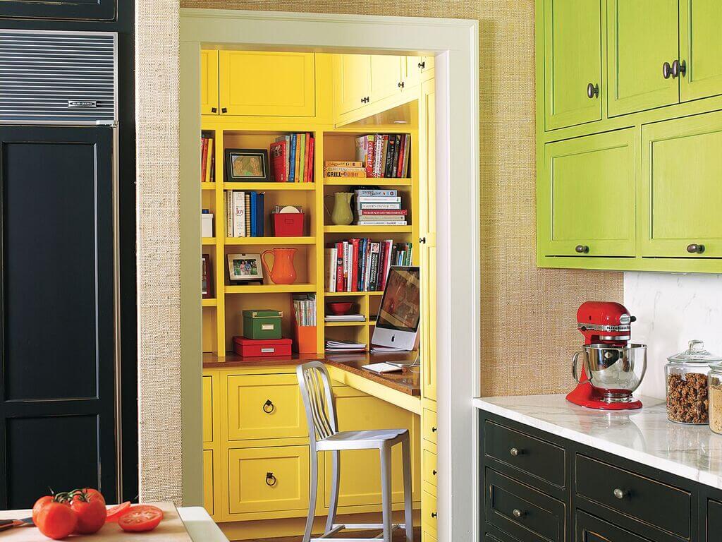 Incorporate An Office Nook Into The Kitchen 
