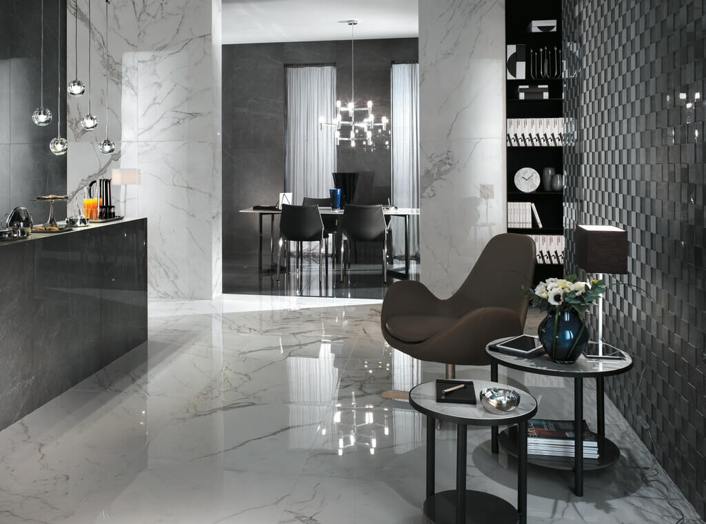 What Are the Benefits of Marble Effect Porcelain Tiles?