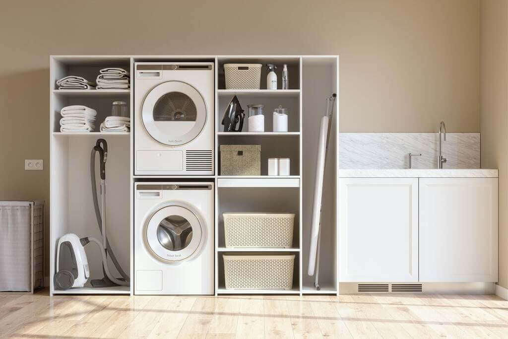 Stack Your Machines laundry room space
