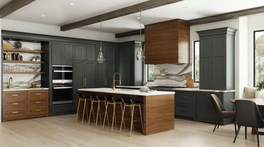 two tone kitchen cabinets 