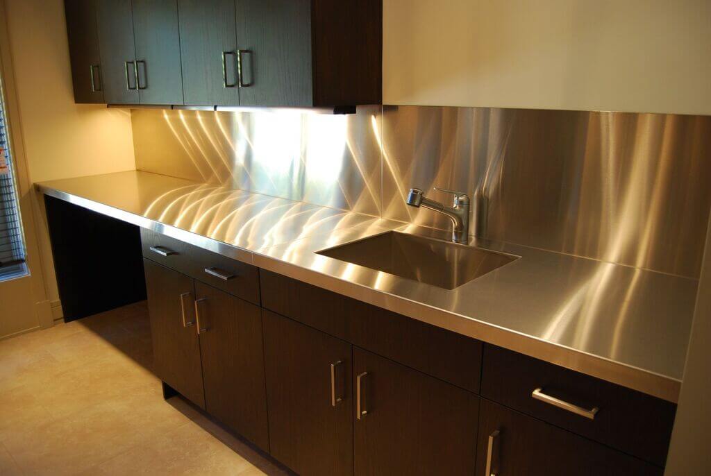 Types of Countertops: Stainless Steel
