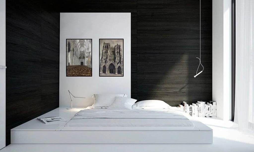 Black and White bed room 2 colour