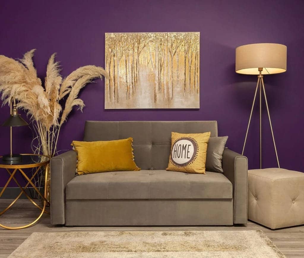 Purple with Chocolate Brown home color