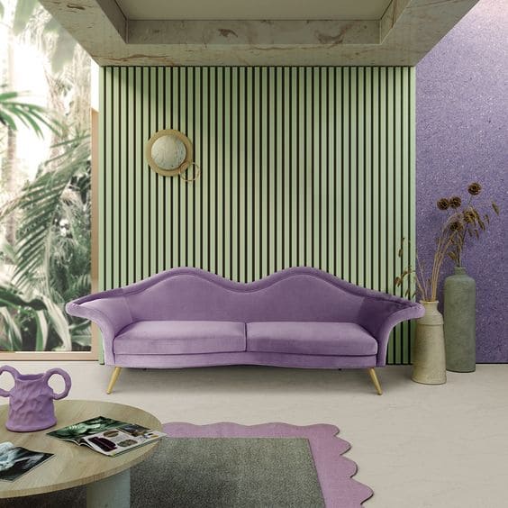Purple with Green interior color