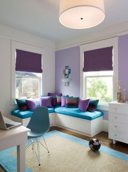 Purple with Turquoise interior color