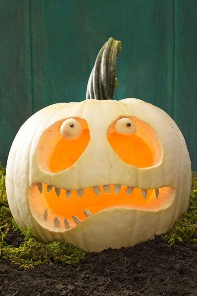 Zombie Inside House pumpkin carving