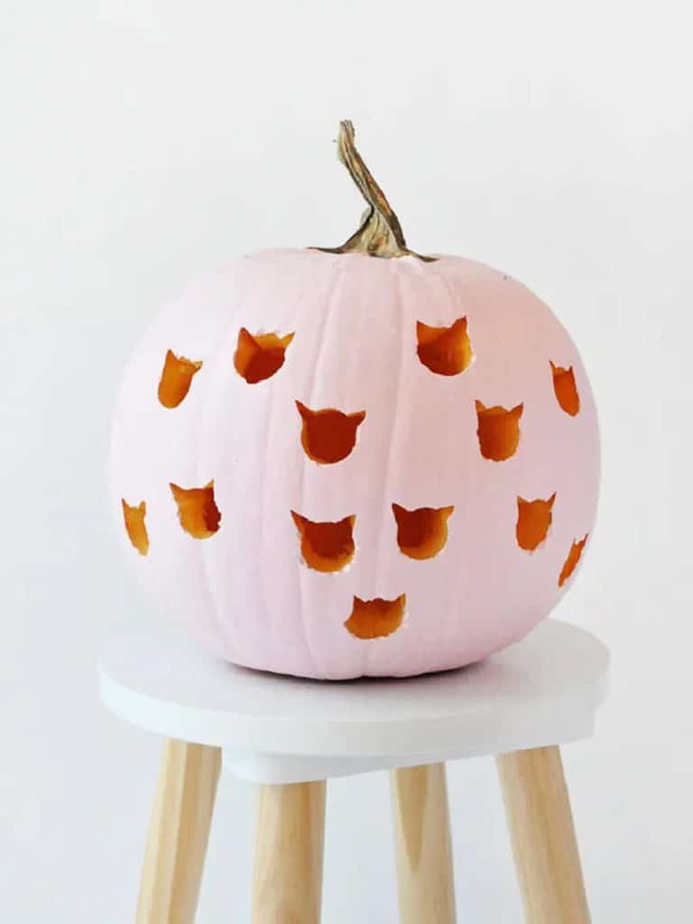  Cat Effect pumpkin carving
