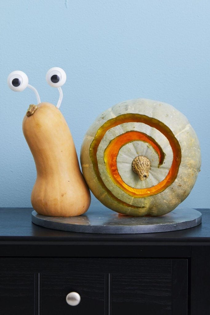 Pumpkin Snail carving ideas