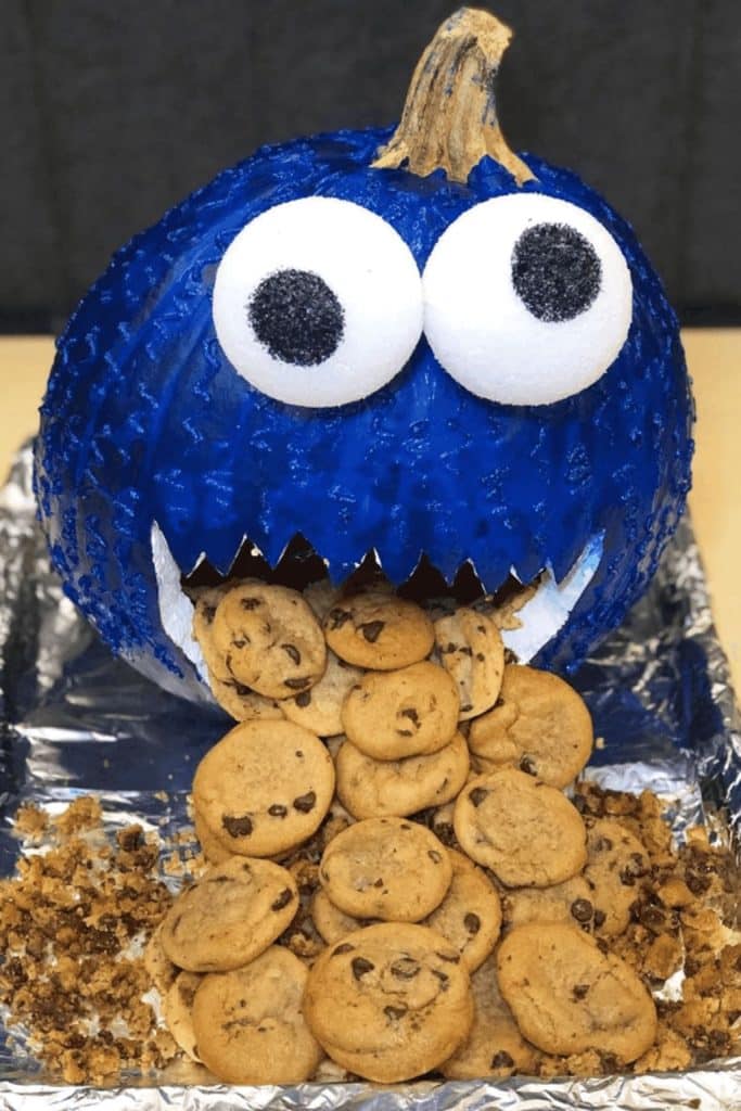 Cookie Monster pumpkin carving ideas 
