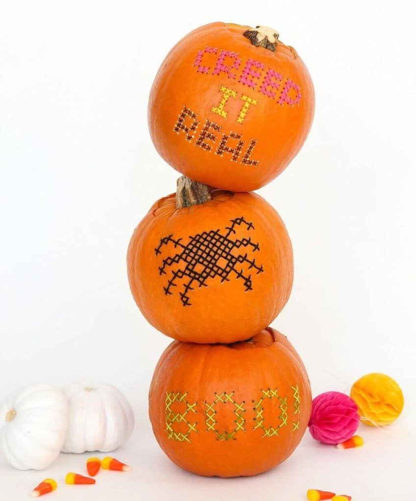  An Embroidered Pumpkin