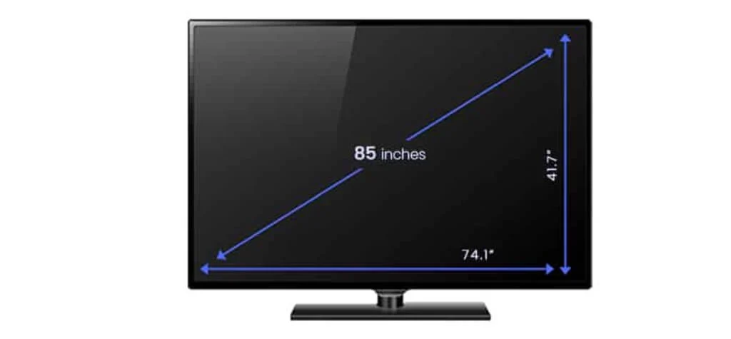 85 inch TV Dimensions
