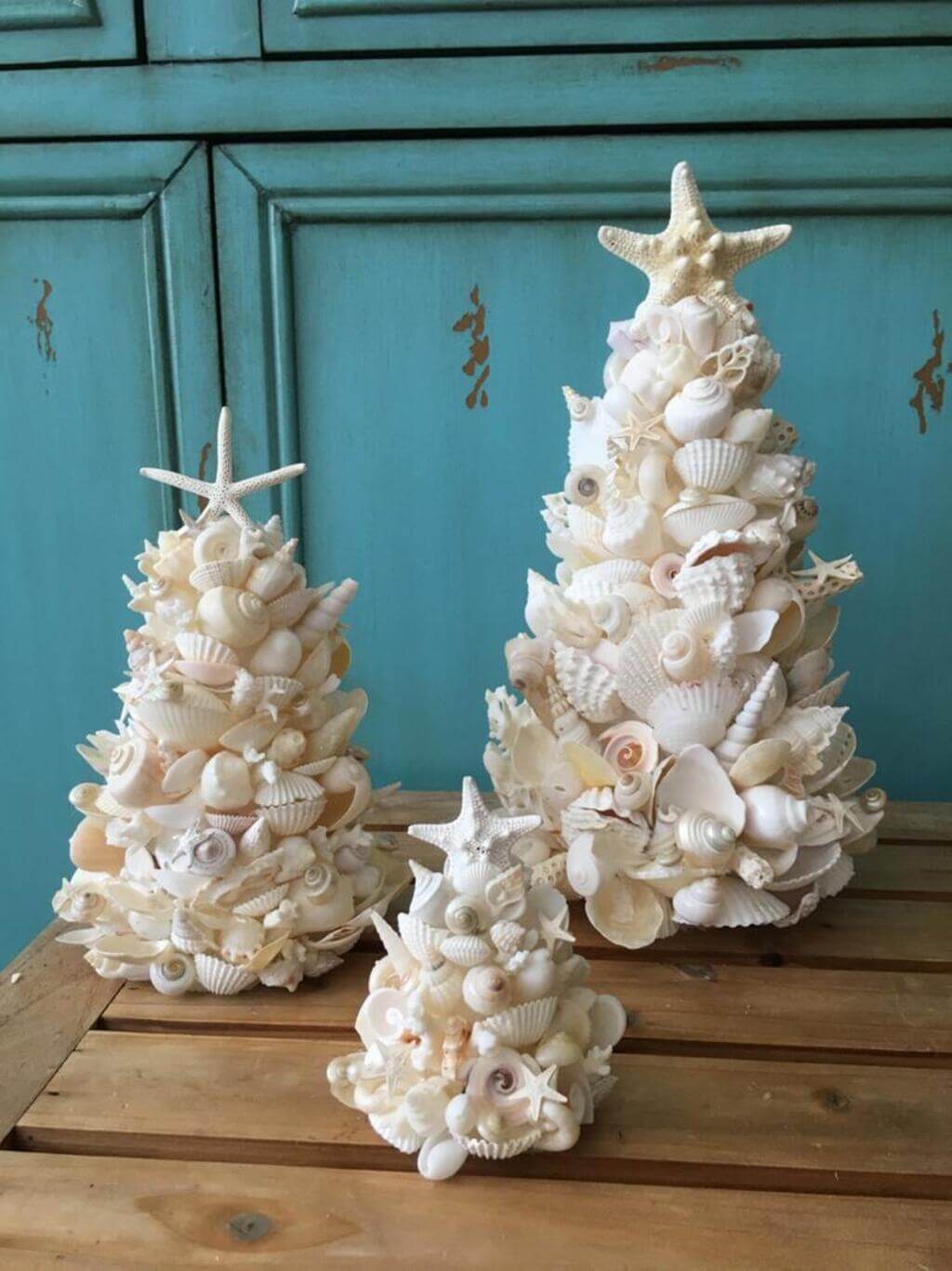 Seashell White Christmas Tree Decorations