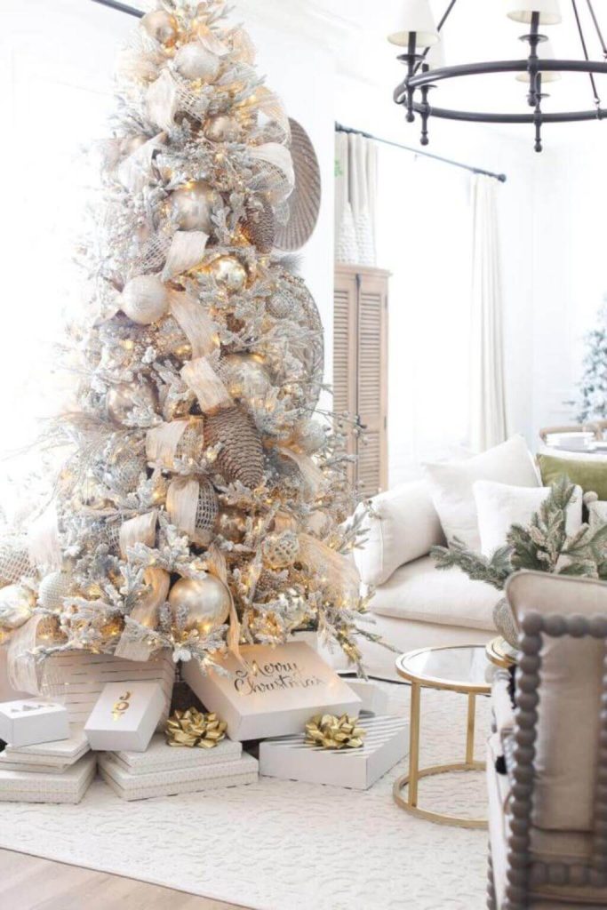 30+ Best White Christmas Tree Ideas for a Stunning Display 2024 ...