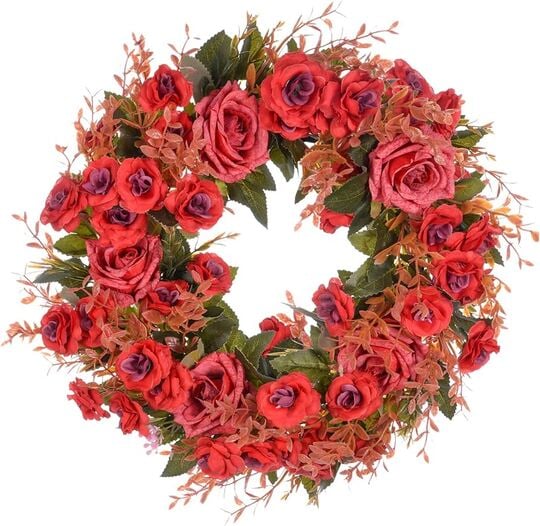 Red Flower Wreath
