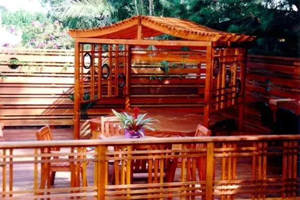Asian-Inspired Porch Railing