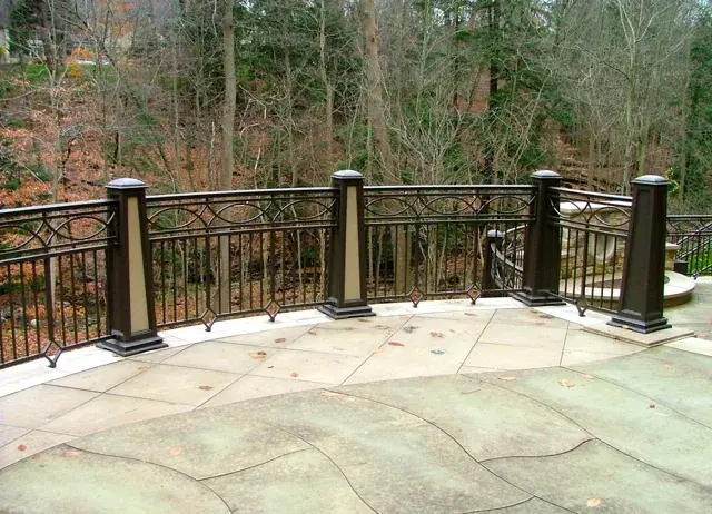 Stately Stone Architectural Porch Railings