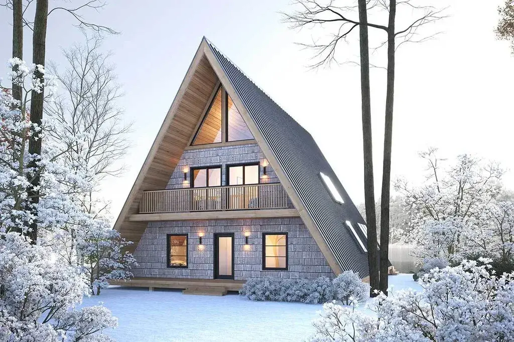 A-Frame Porch Ranch-Style Homes