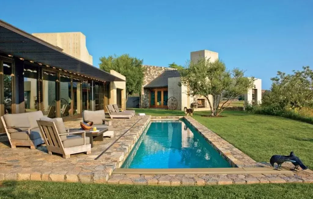 Rustic Ranch-Style Homes with Pool