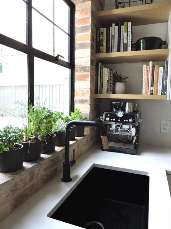 Add A Potted Plant To Your Kitchen Garden Windows Over Sink
