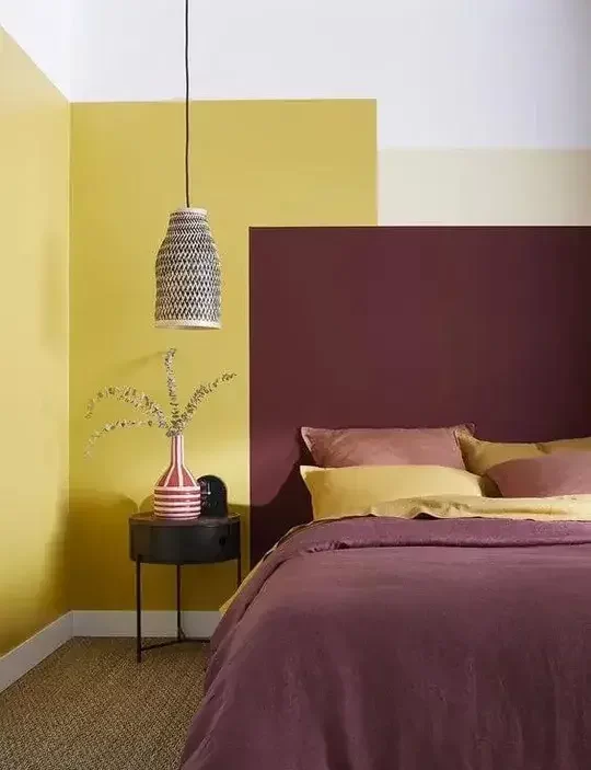 A Touch of Burgundy with Yellow