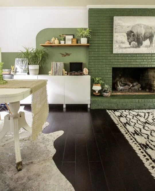 Earthy Greens Paint Colors That Compliment Red Brick